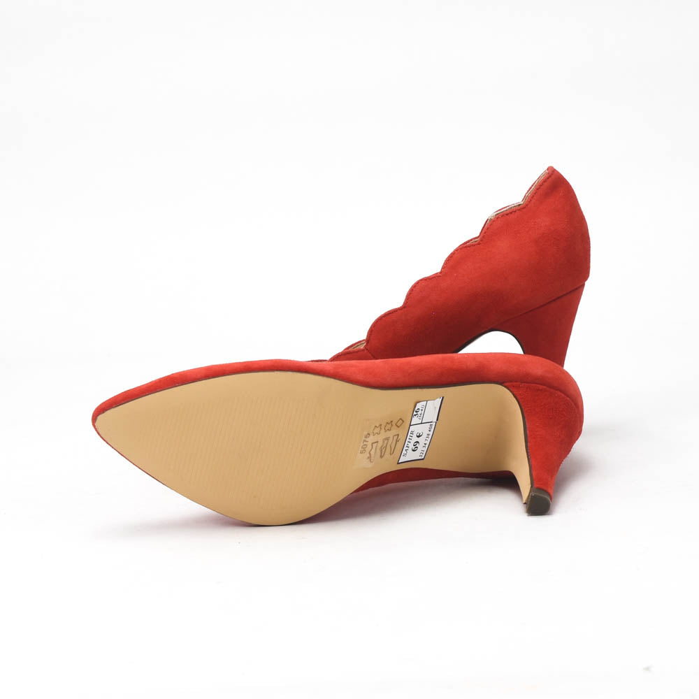 ANDRÉ ESCARPINS FEMME SAPHIR DAIM ORANGE - 52134738408