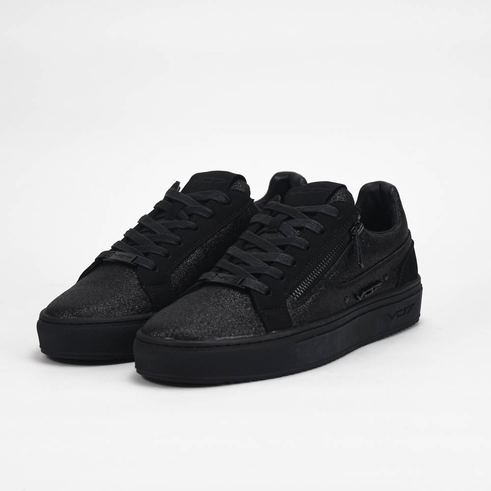VO7 BASKETS DE LUXE ROMA GLITTER HOMME NOIR - CH-ROM-GLI-BL