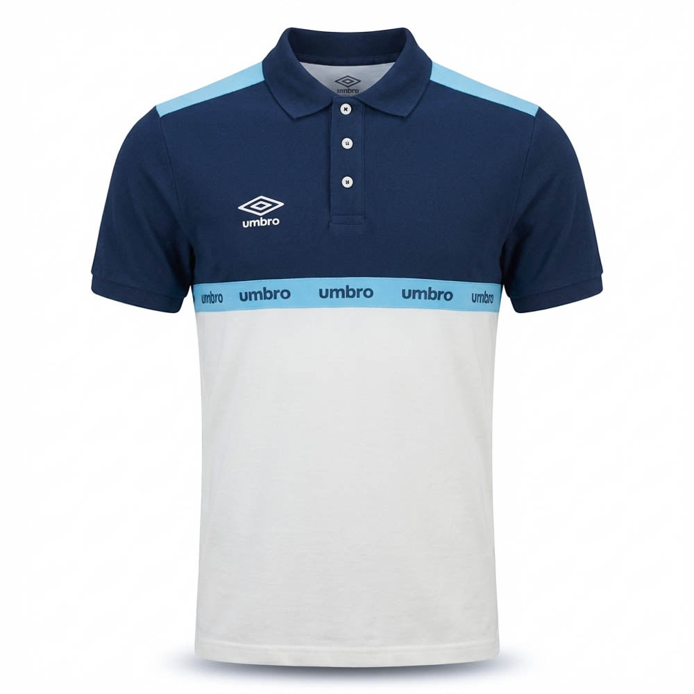 UMBRO POLOS ORIGINAL HOMME BLEU COTON - UAA241M013-020