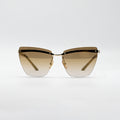 Versace Rimless Metal Sunglasses VE2190 - VE2190 1252/6E