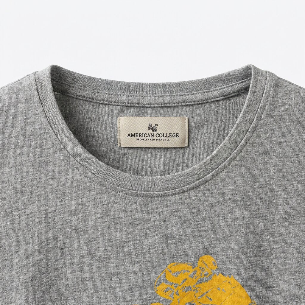 American College t-shirt pour Homme - TS260103-GREY/YELL