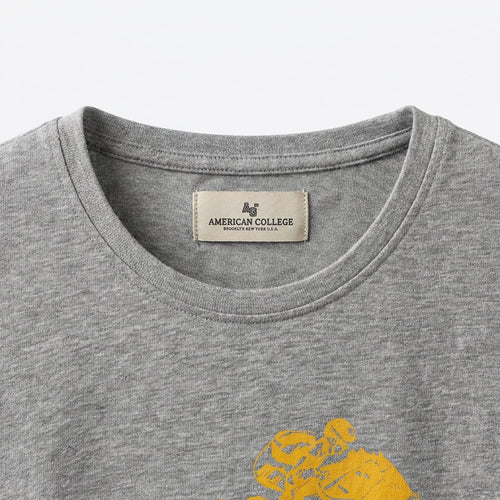 American College t-shirt pour Homme - TS260103-GREY/YELL