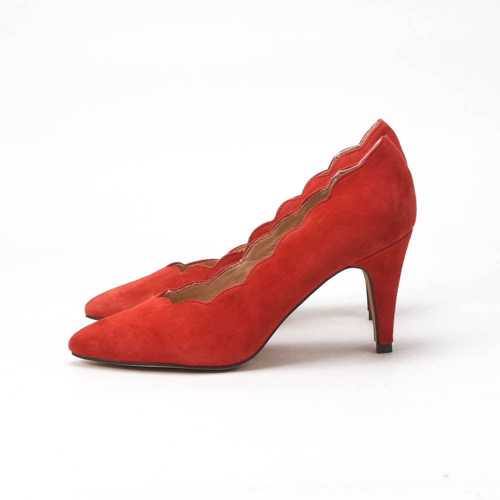 ANDRÉ ESCARPINS FEMME SAPHIR DAIM ORANGE - 52134738408