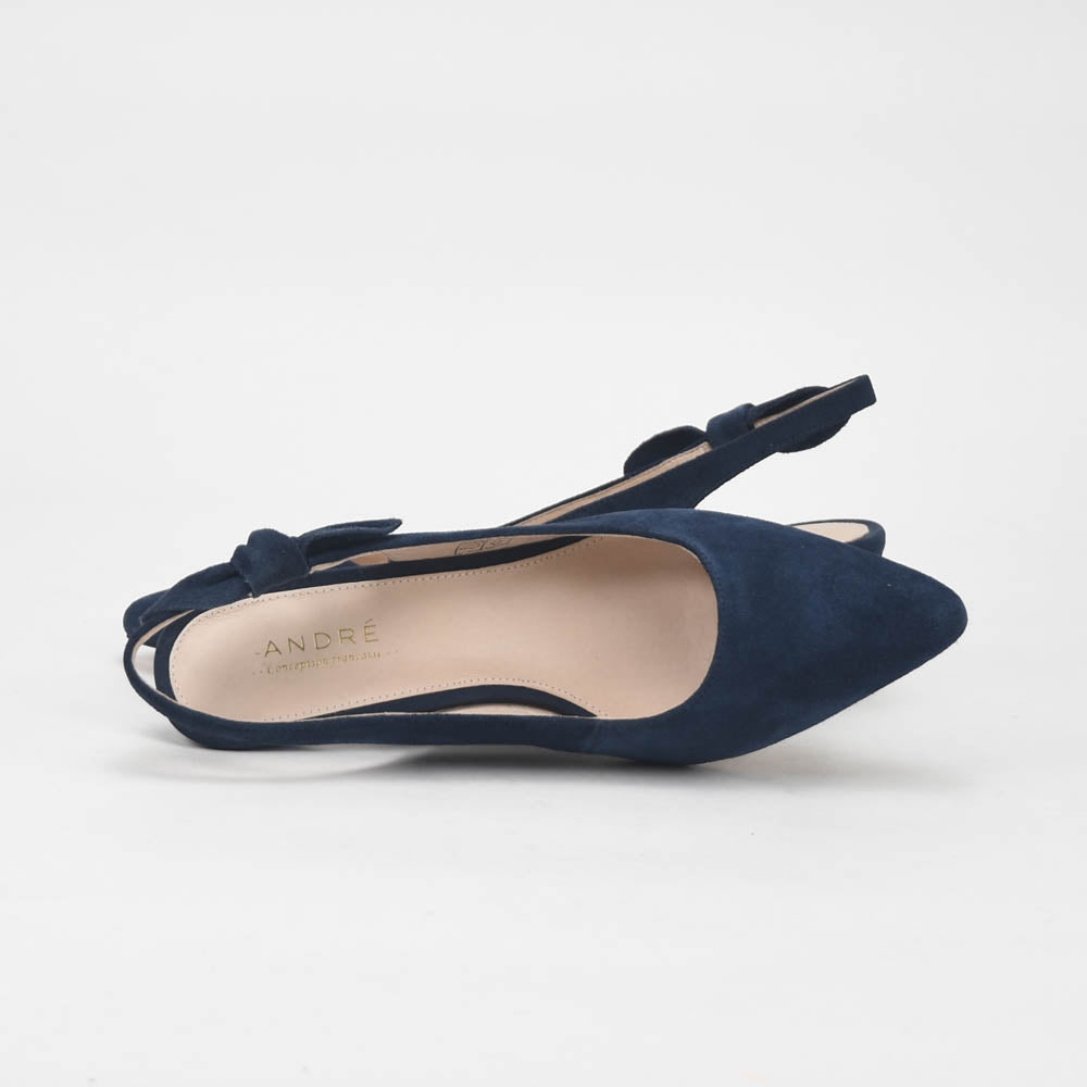 ANDRÉ ESCARPINS FEMME CLARIA BLEU MARINE - 52134435410