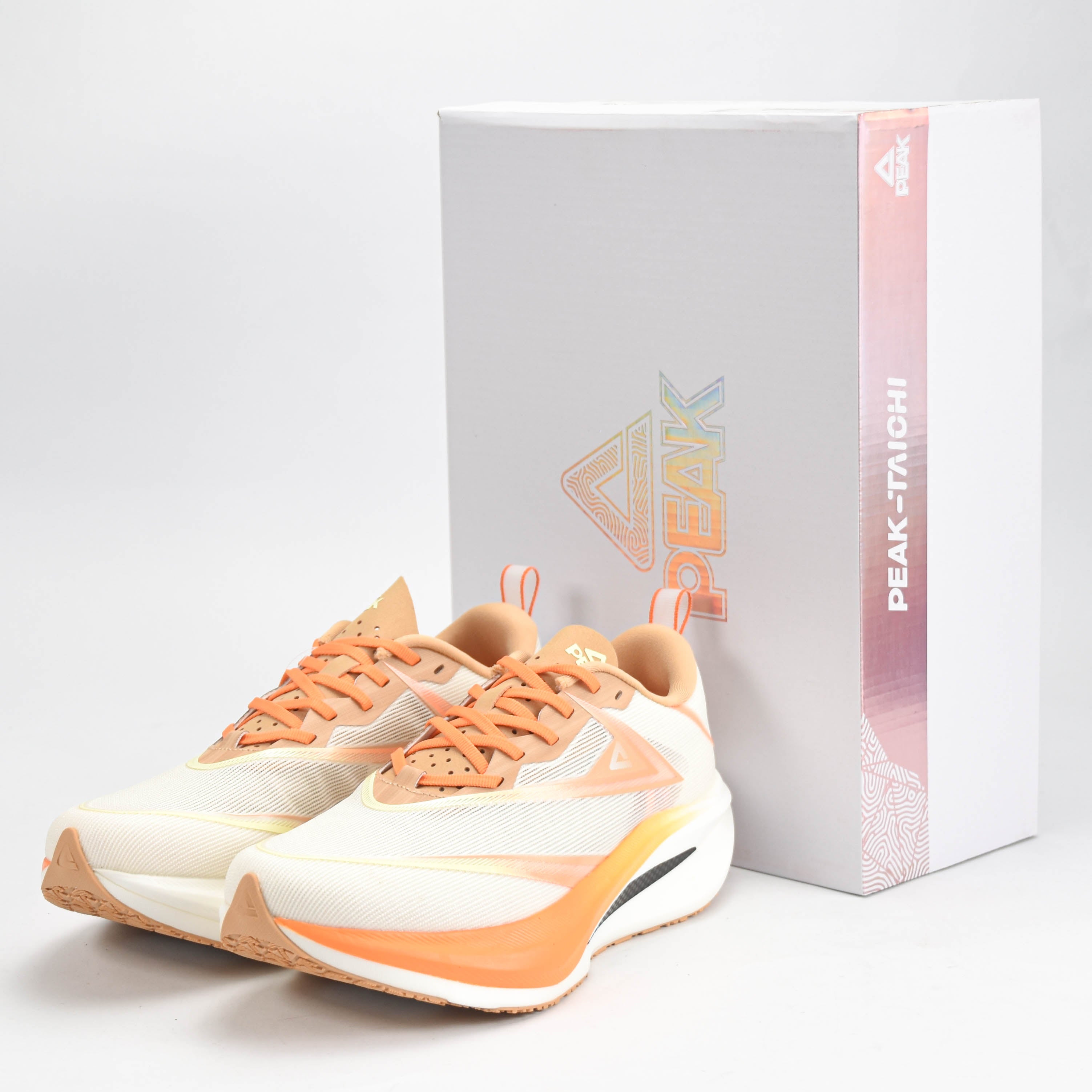 Peak Taichi Running Shoes White/Orange - EXT53301H-Z505