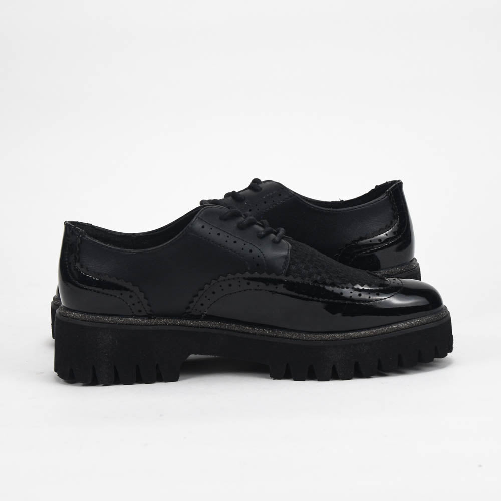 ANDRÉ DERBY FEMME COREANE CUIR NOIR - 52125174415