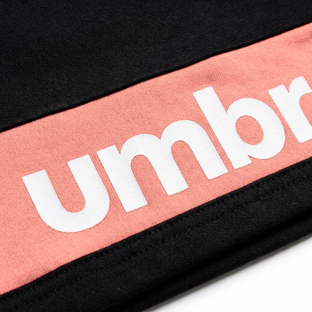 UMBRO SHORT LIFESTYLE HOMME COTON NOIR SAUMON - UAA241M110-01X