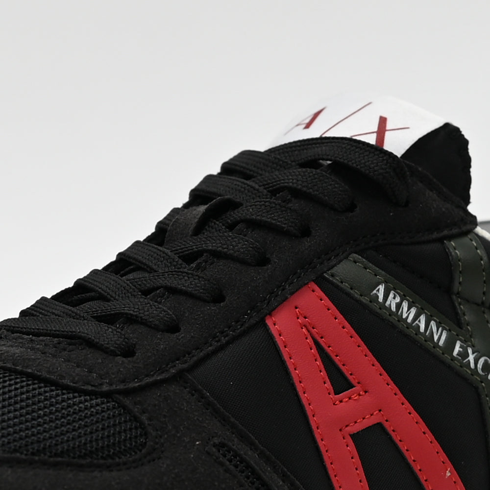 Armani Exchange Retro Running Sneakers - XUX017-XCC68-BRED