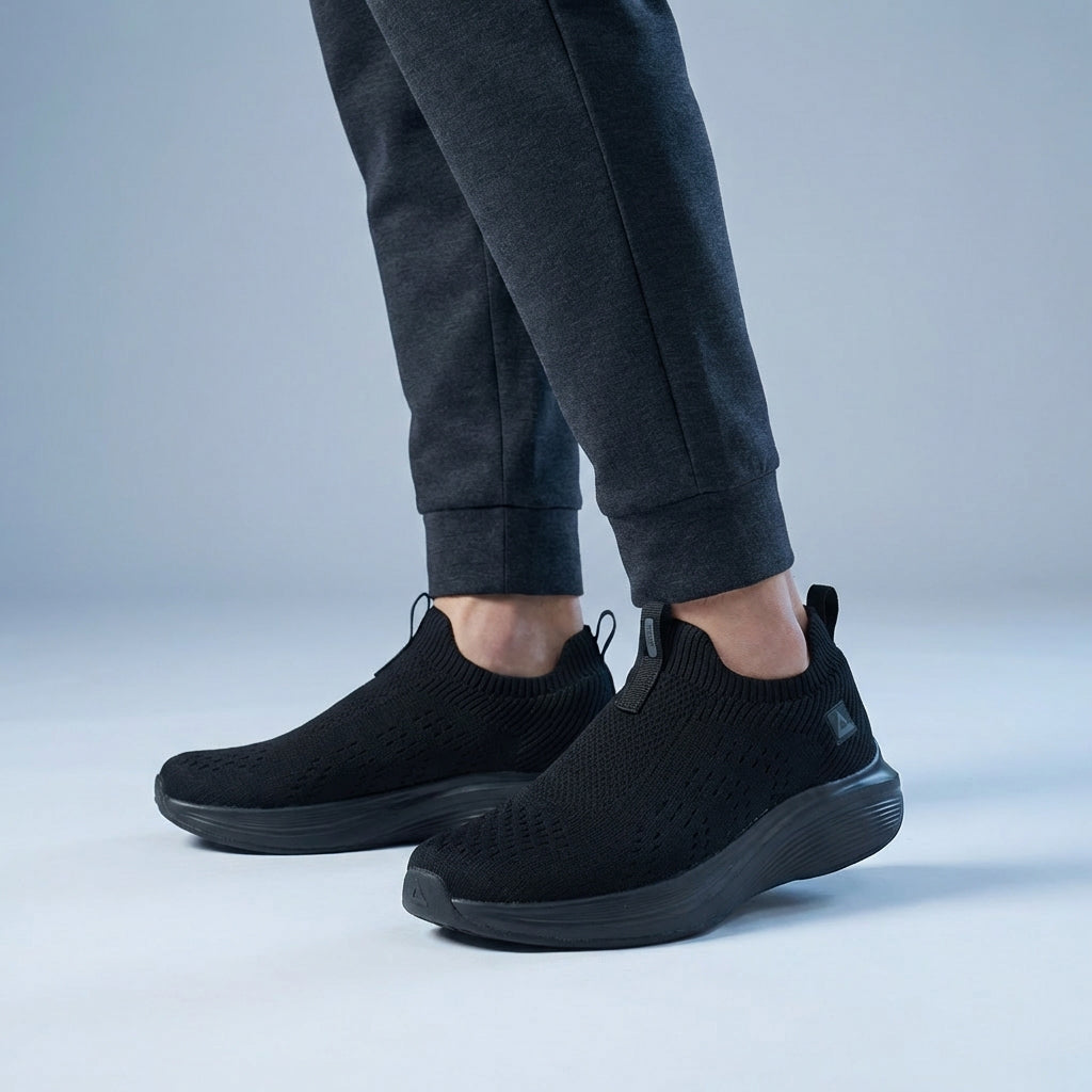 Peak Casual Slip On Shoes All Black - EW49298E-Y291