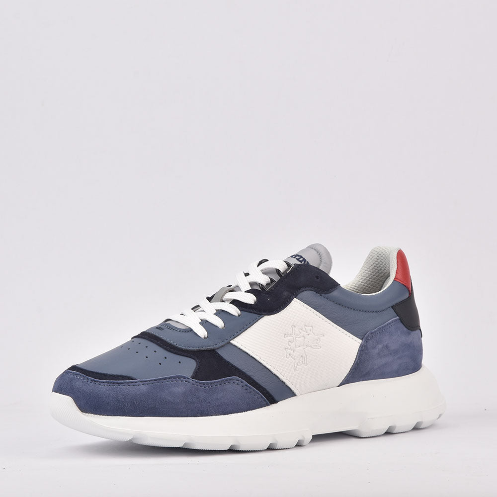 LA MARTINA SCARPA UOMO CAMOSCIO MANILA BLU  BLU - LFM231-020-4000