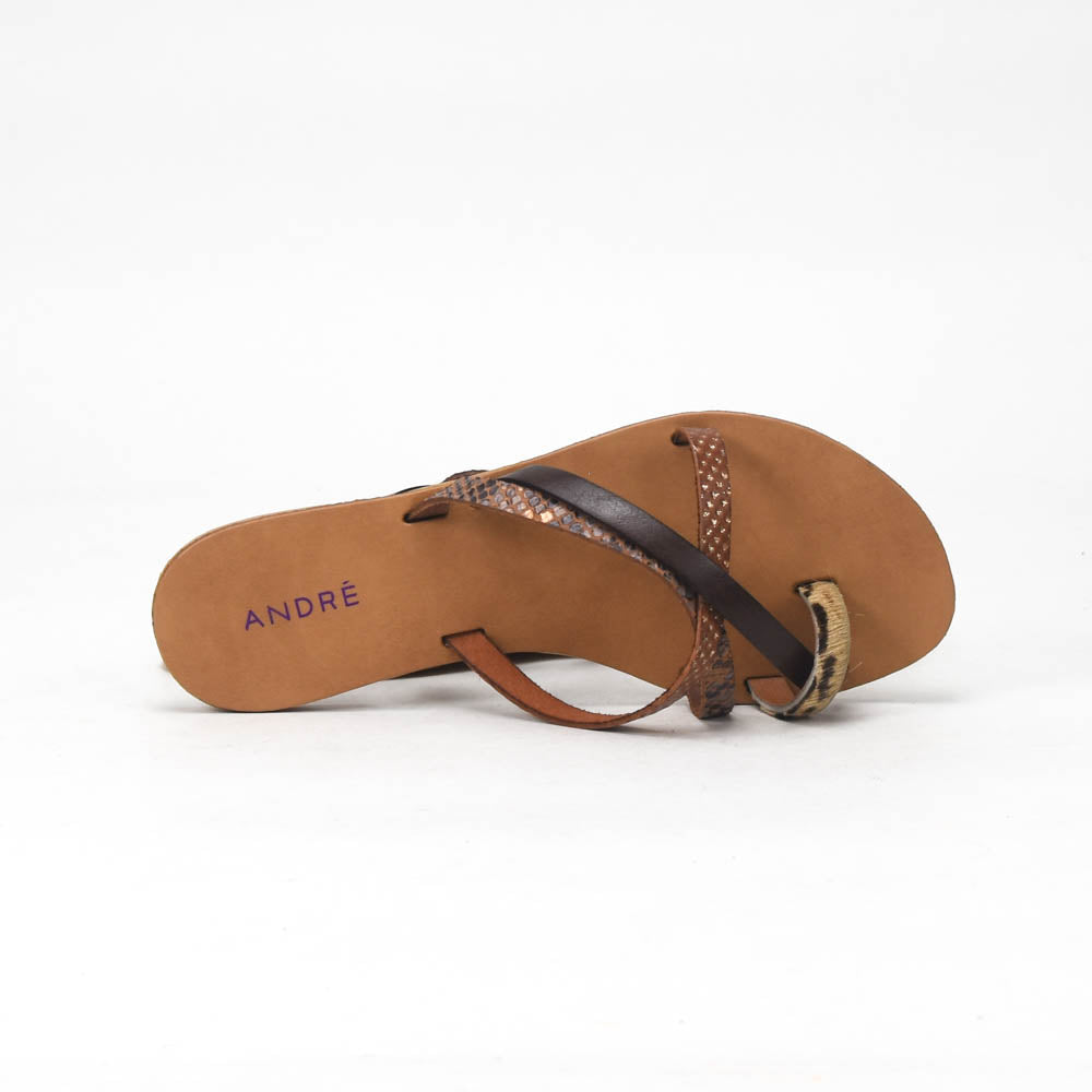 ANDRÉ MULES FEMME RYE MARRON - 52321201425