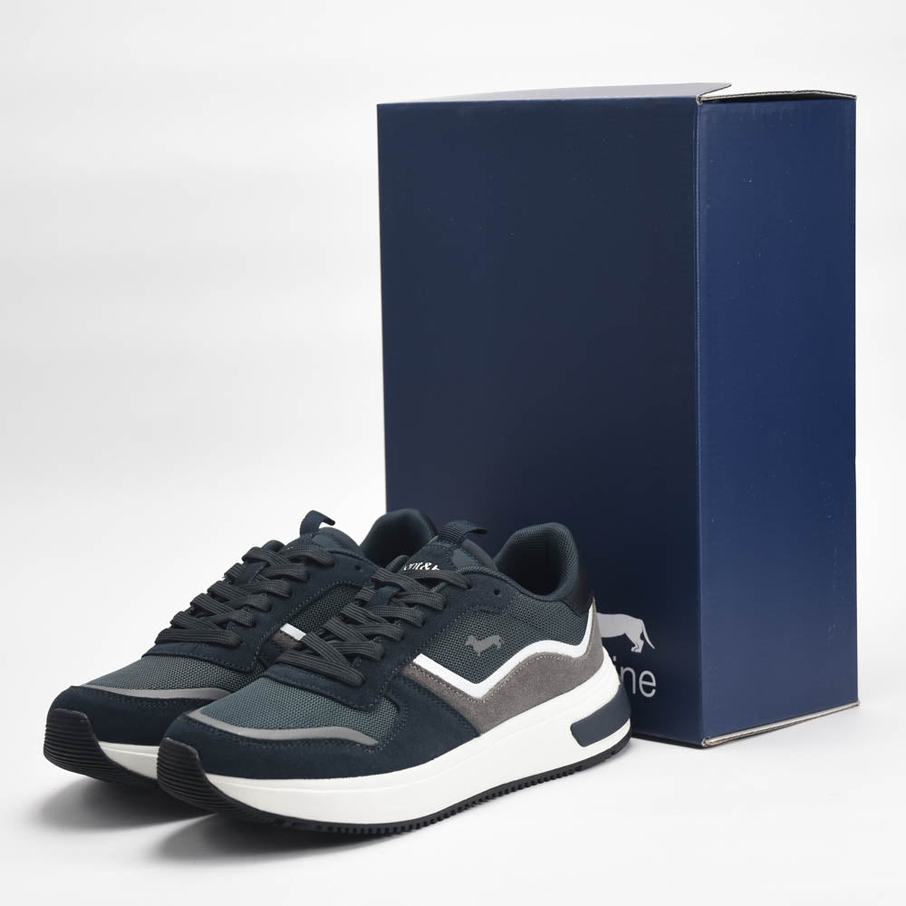 Harmont and Blaine Suede and Fabric Sneakers - EFM252.050.A60.A6