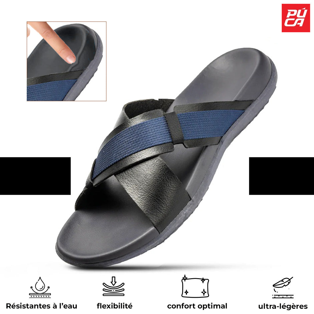 PUCA ROYAL SLIDER 02 BLACK BLUE - 11242