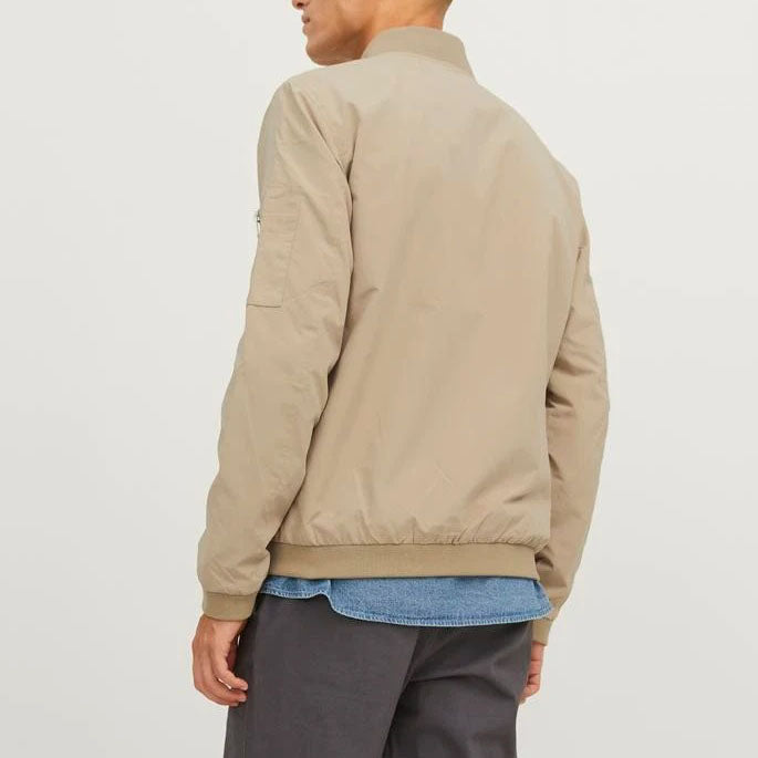JACK & JONES BOMBER JOMER BOMBER BEIGE - 12165203/SWX-MHI-2022 BEIGE