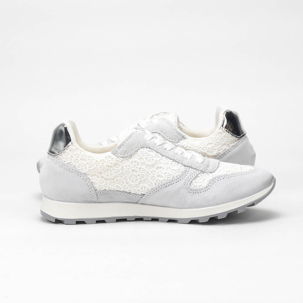 ANDRÉ BASKETS FEMME SONG CUIR BLANC - 52149382404
