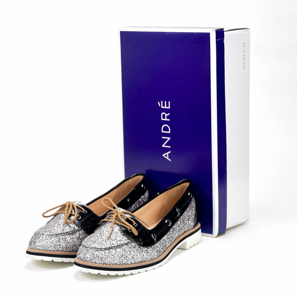 ANDRÉ MOCASSIN JAY ARGENT FEMME - 52124872221
