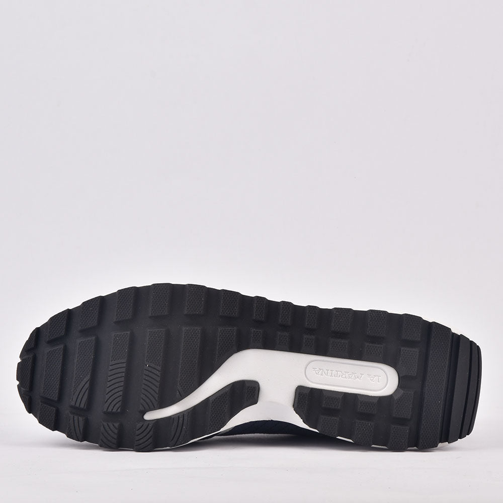 LA MARTINA SCARPA UOMO CAMOSCIO TEX FABRIC BLU - LFM231-010-4360