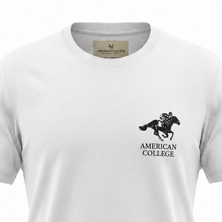 American College t-shirt pour Homme - TS260104-WHITE