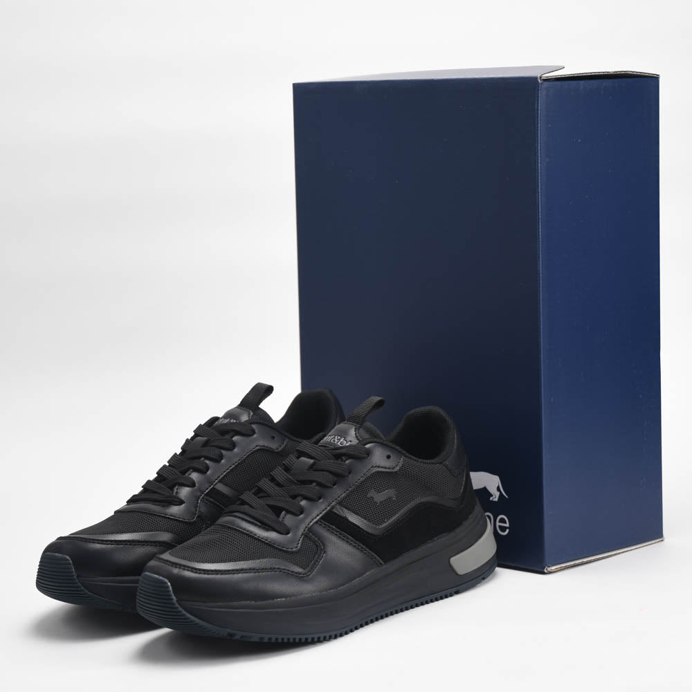 Harmont and Blaine Suede and Fabric Sneakers - EFM252.050.A40.A4