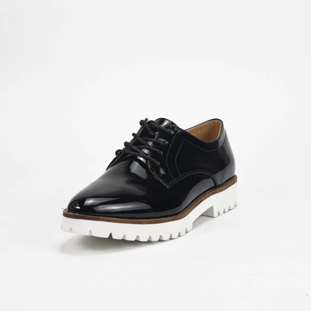 ANDRÉ DERBY FEMME EDDYTH CUIR NOIR VERNI - 52125121603