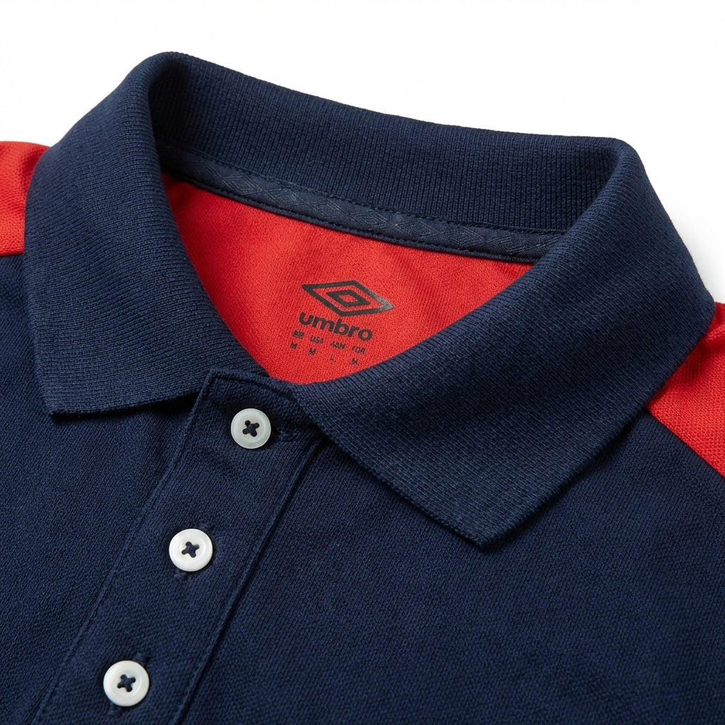 UMBRO POLOS ORIGINAL HOMME ROUGE COTON - UAA241M013-005