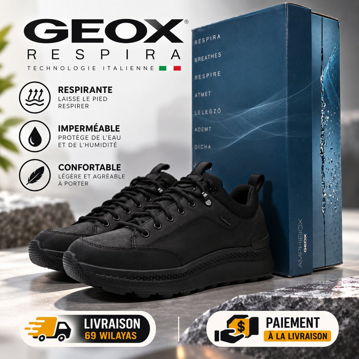 GEOX - FOOTWEAR - U46HMB0FFEK-C9999