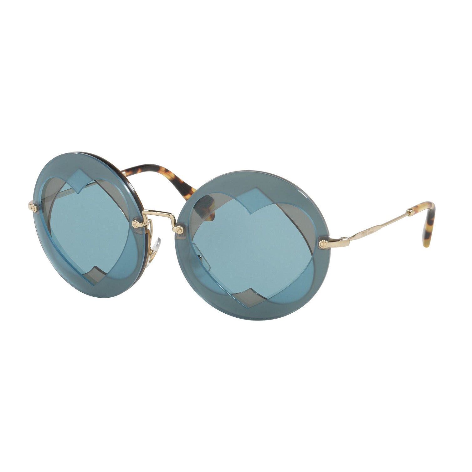 Miu Miu Round Sunglasses MU 01SS - MU 01SS VA06P2