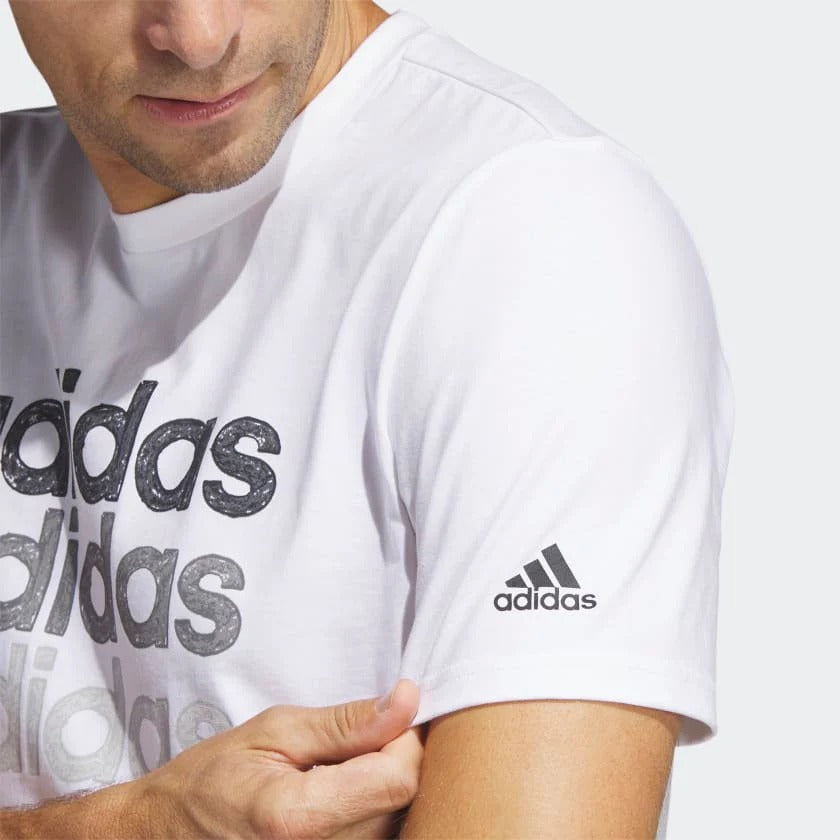 ADIDAS MULTI LINEAR SPORTSWEAR GRAPHIC T-SHIRT (SHORT SLEEVE) - HS2522