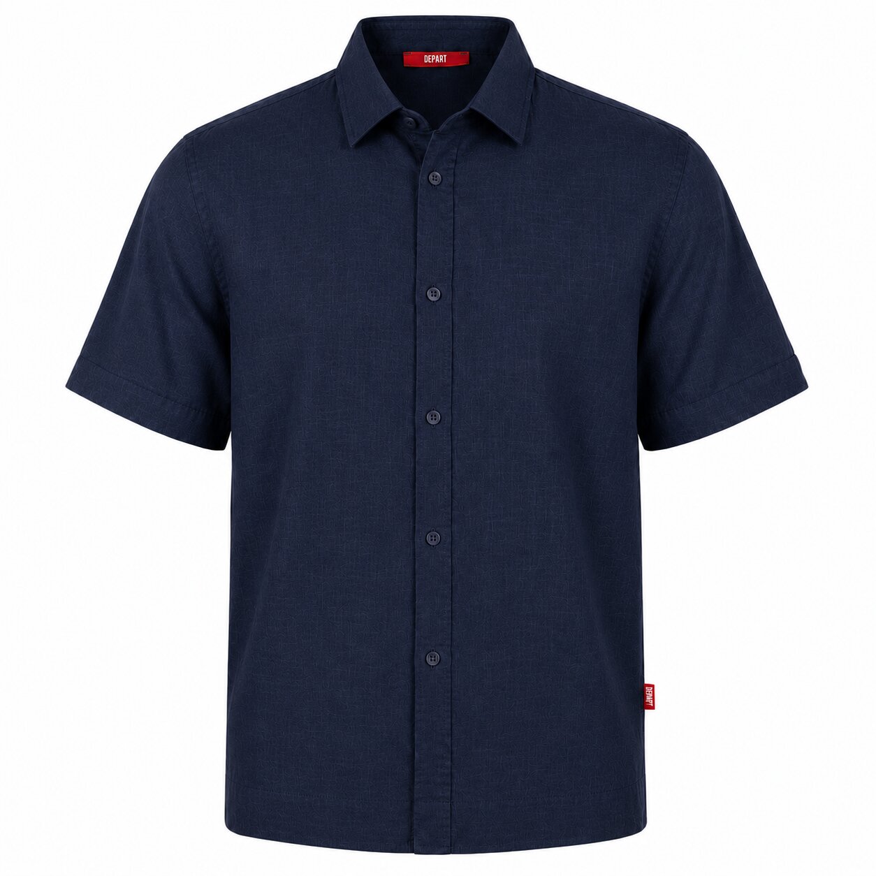 Départ Homme Chemise en Lin Blue - MZ139-G21-000743