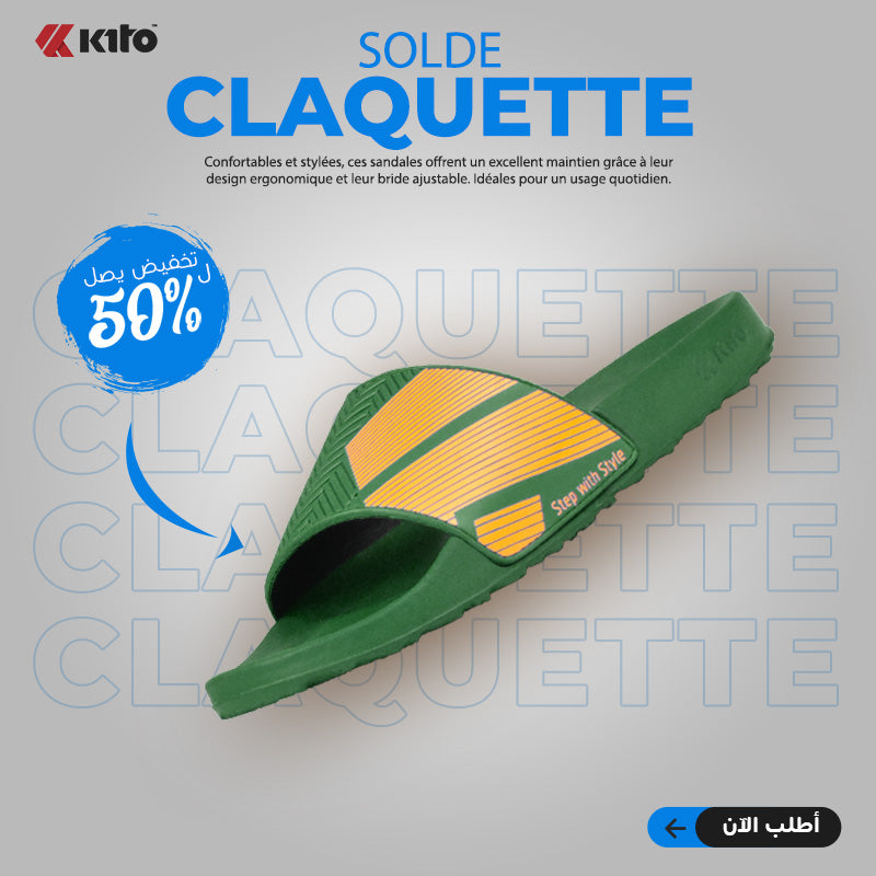 KITO CLAQUETTE AH129M GREEN - AH129MG