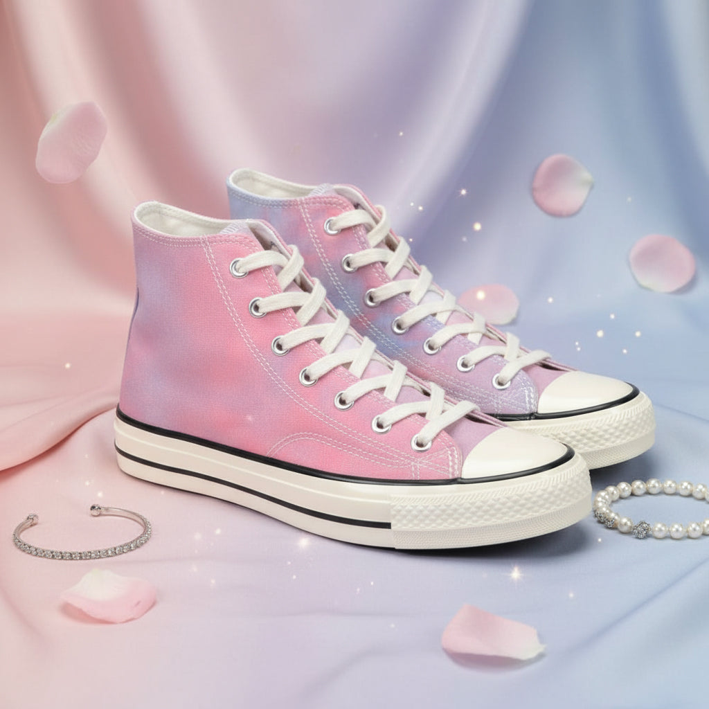 ANDRÉ BASKETS MONTANTES FEMME HEAVEN ROSE BLEU - 52149981607