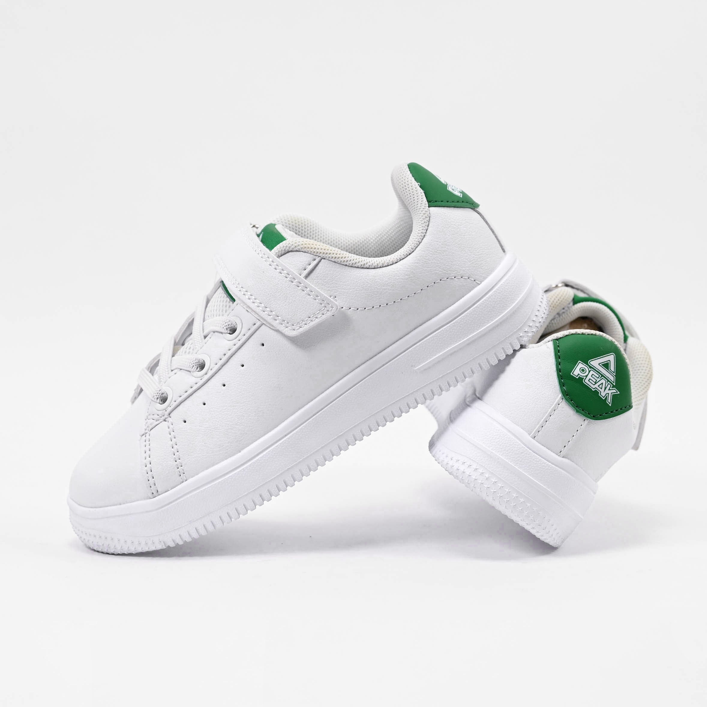 Peak Kids Casual Shoes White Green - EK3901B-X169