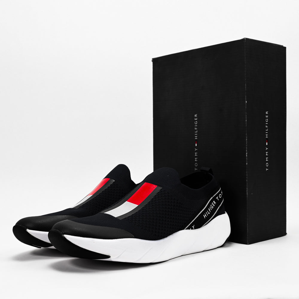 Tommy Hilfiger Low Cut Slip-On Sneakers - T3A4-30418-0702800-BLACK