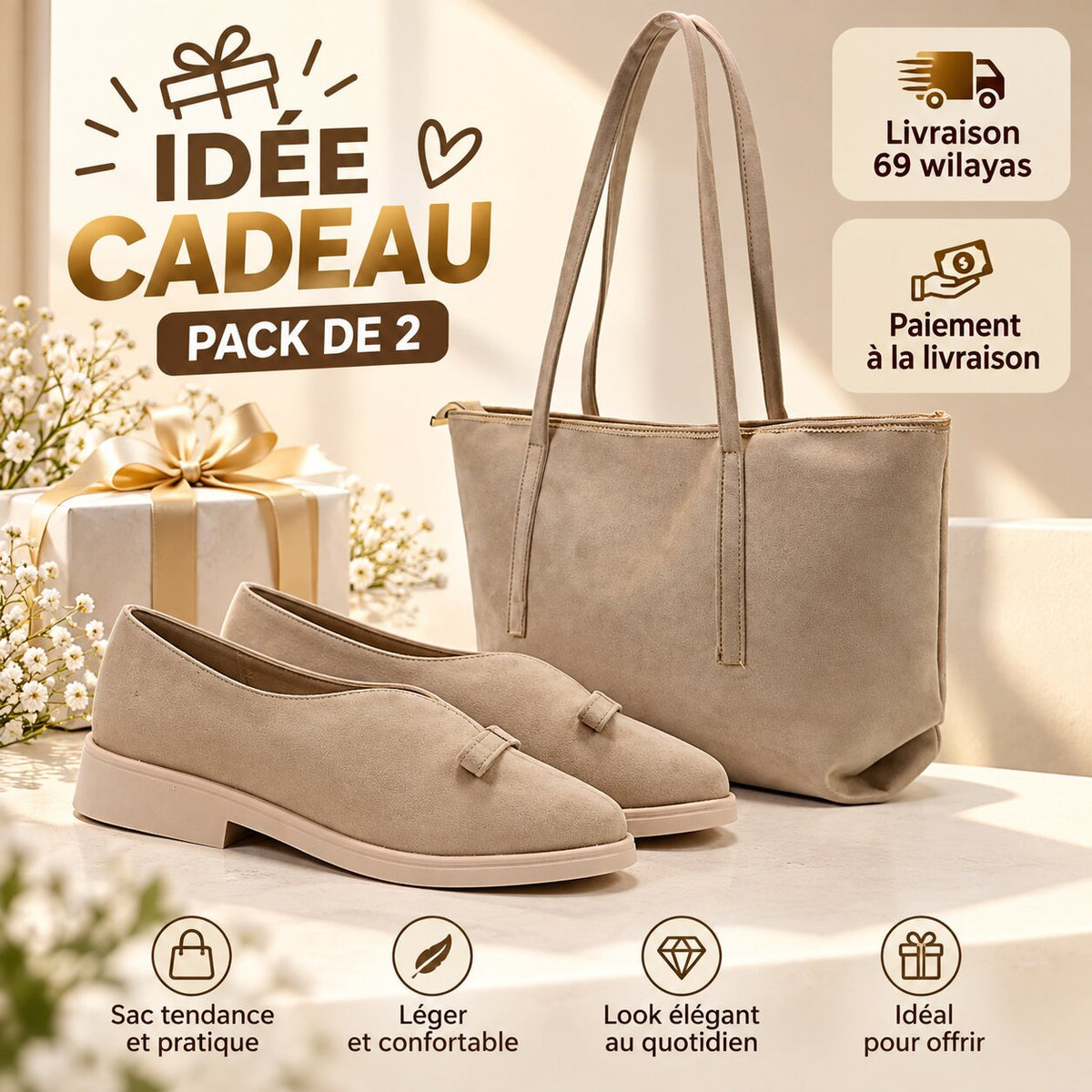 PACK CHAUSSAC NUDE - CAD03