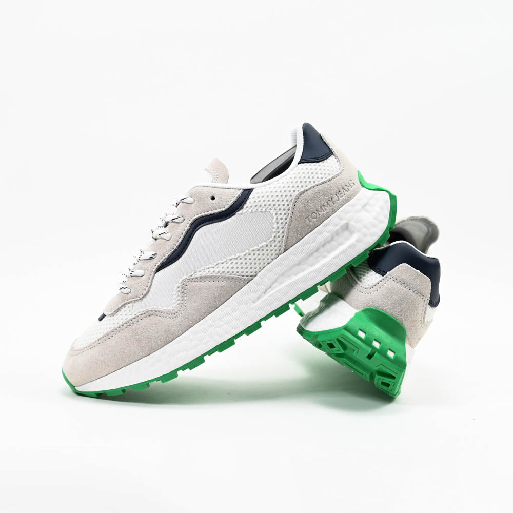Tommy Hilfiger Men Sneakers - EM0EM01259-WHITE-GREEN
