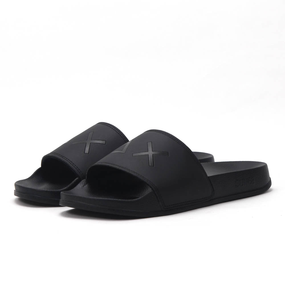 SUN68 Logo Black Slippers - X36110-11