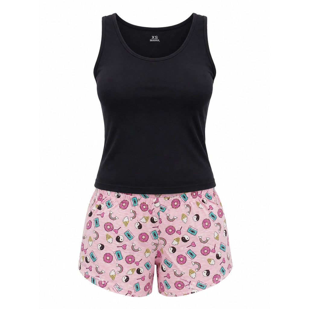 Pyjama d\'Été Femme Noir - P-BOULEVARD-N