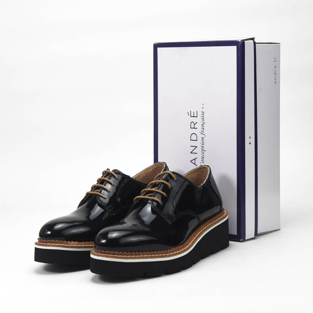 ANDRÉ DERBY FEMME EMELINA CUIR VERNIS - 52125124617