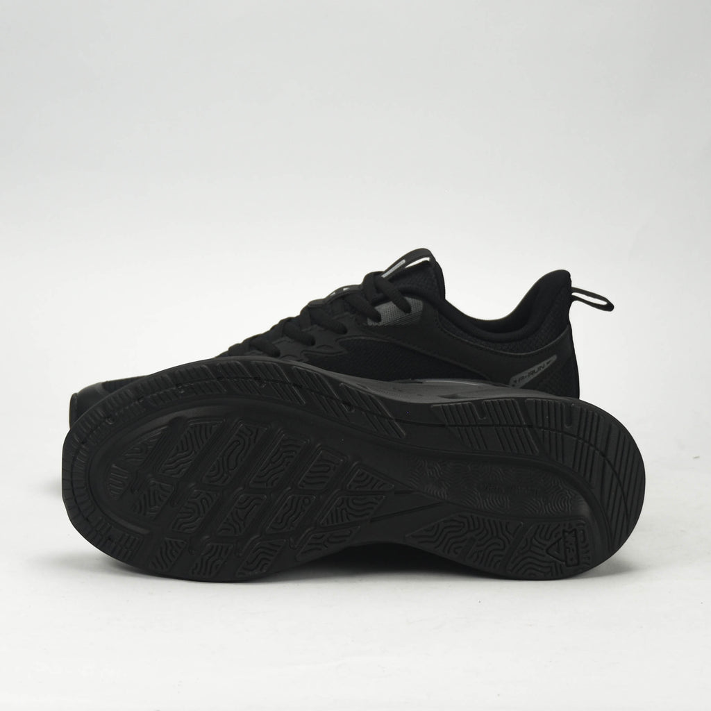 PEAK TRAINING RUNNING SHOES-ALL BLACK - EXT54427H-Y291