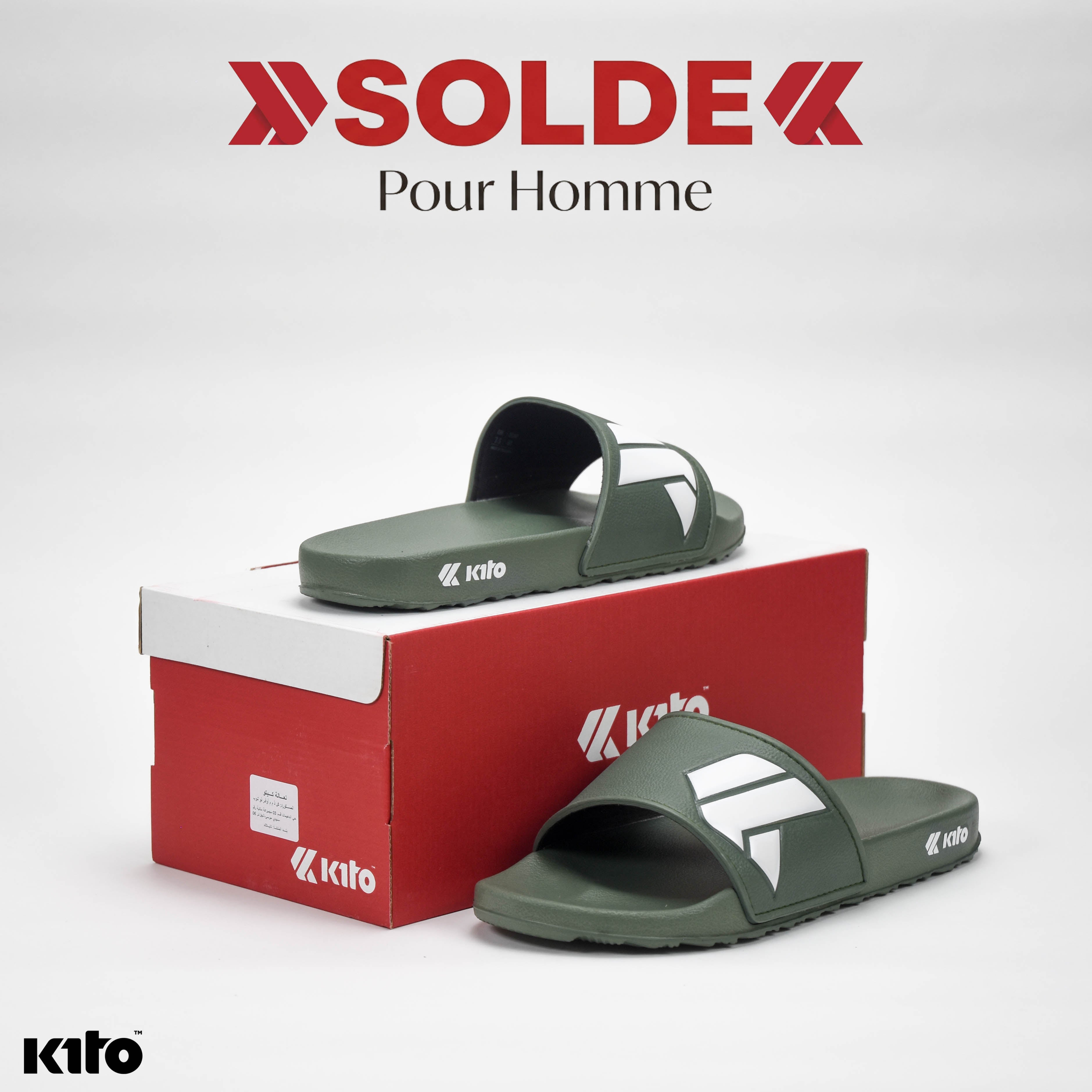 CLAQUETTE AH21M OLIVE KITO - AH21MO