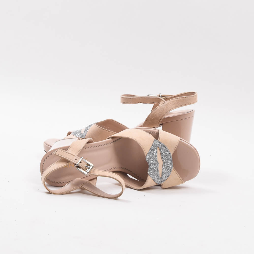 ANDRÉ SANDALES FEMME CUIR NUDE - 52314639087