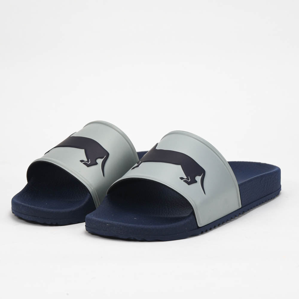 HARMONT AND BLAINE CIABATTA UOMO EVA - LOGO GRIGIO - BLU - EFM231-131-6520