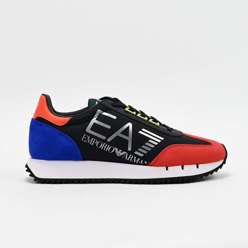 EA7 Emporio Armani Black & White Vintage Sneakers - 7X000541-AF18609-MZ329