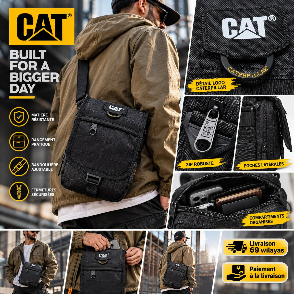 Caterpillar Millennial Classic Ronald Crossbody Bag - 84172-478