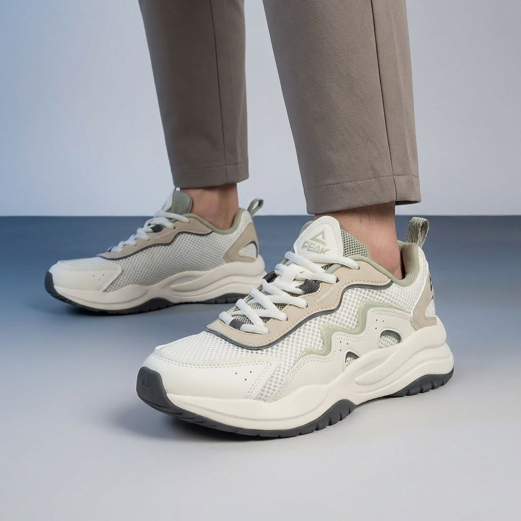 Peak Taichi Sports Shoes White/Green - EWT53798E-Z470
