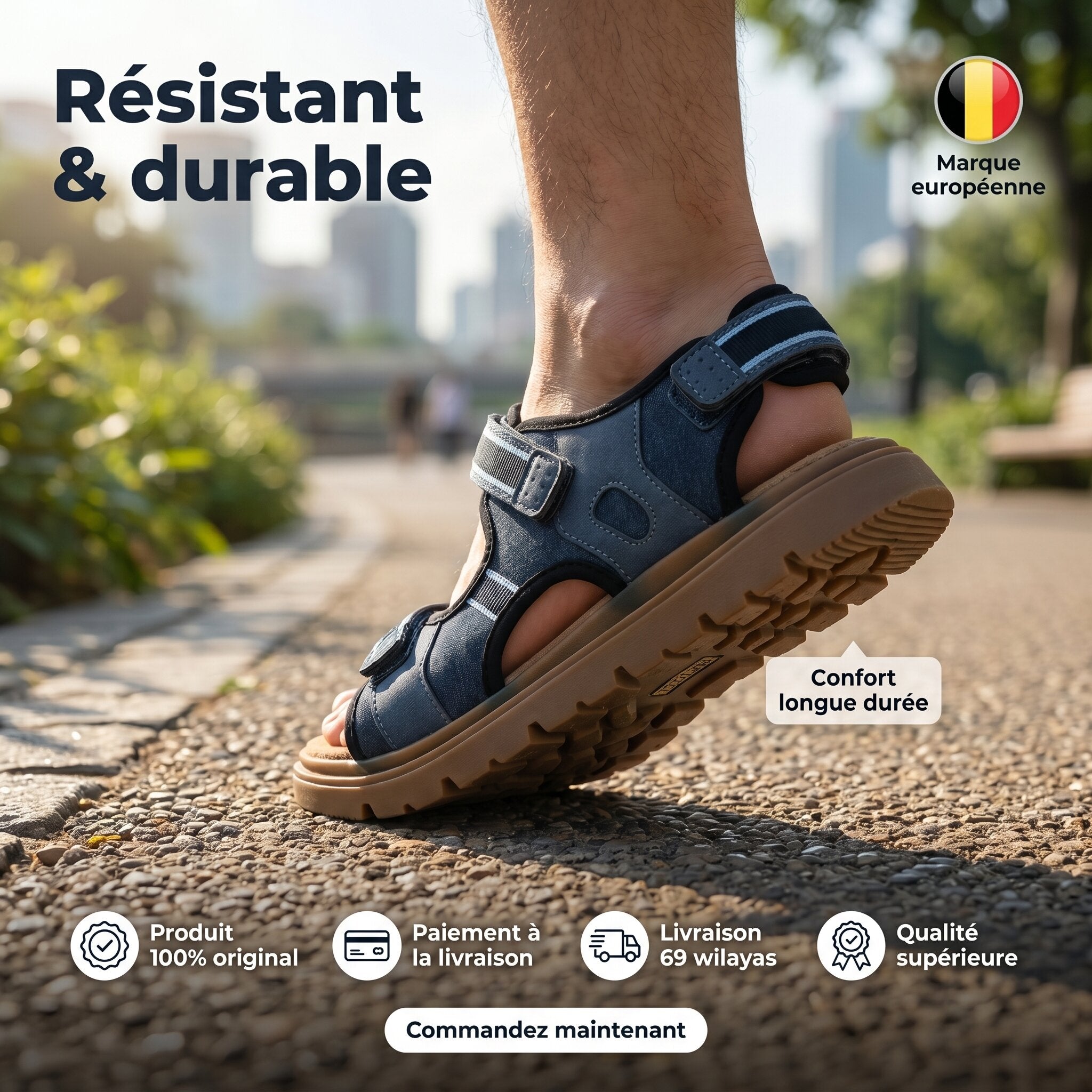 Safety Jogger Kids Sandales Enfant Navy Blue - 608352-NAV-BLU
