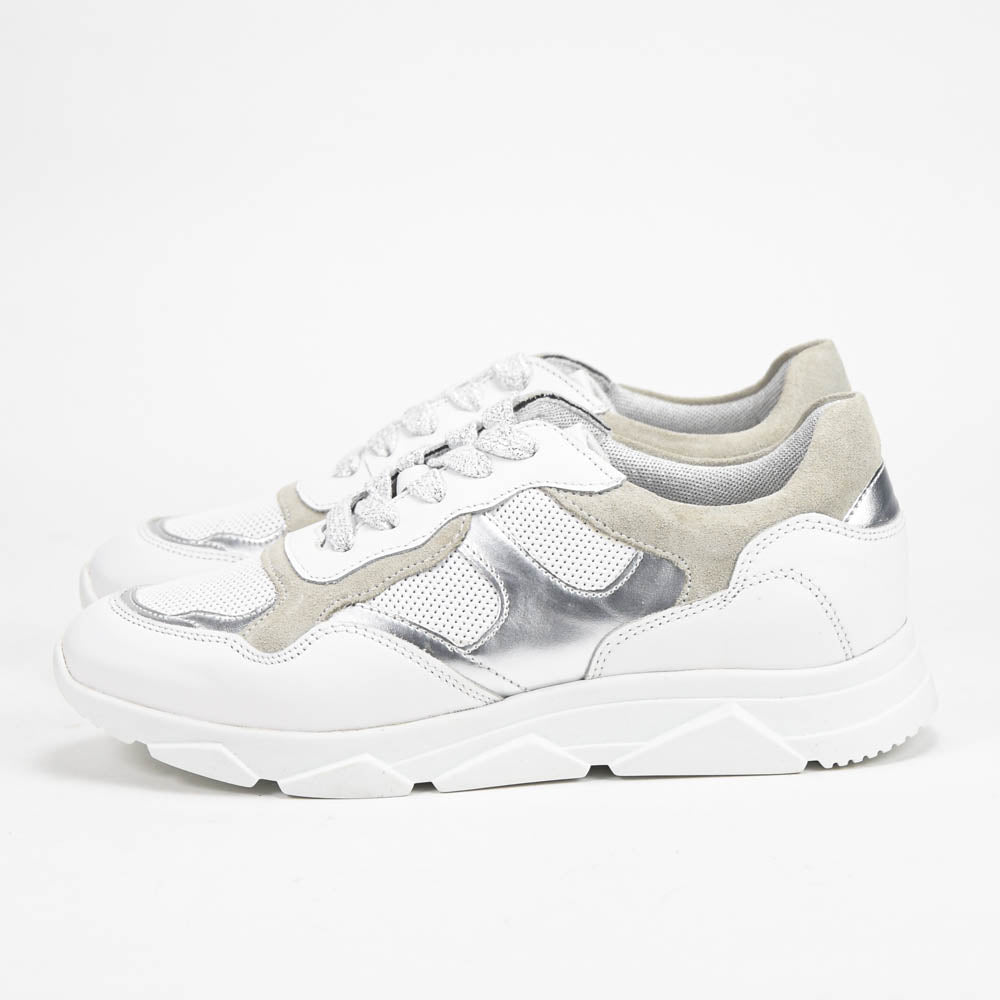 ANDRÉ BASKETS FEMME HAVILAH CUIR BLANC - 52149303600