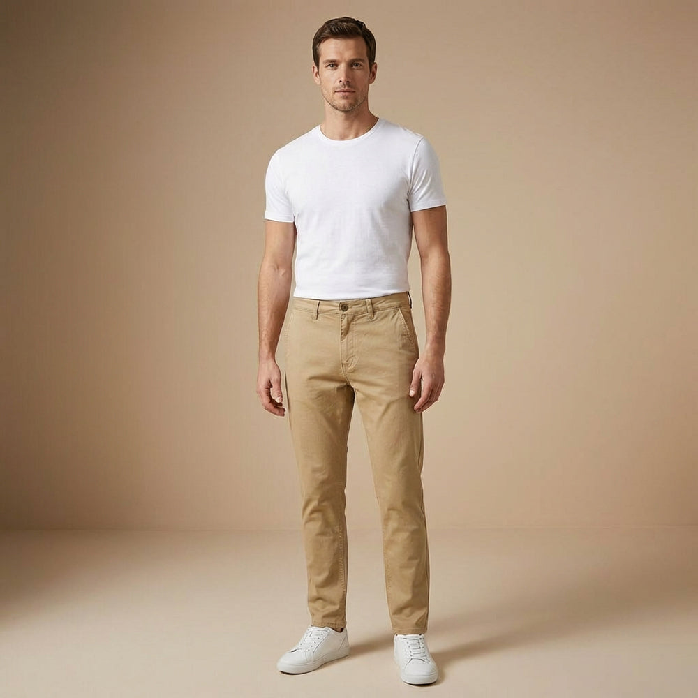 LUMBERJACK PANTALON TOILE HOMME LIGHT BEIGE - LBJ53005-LBG
