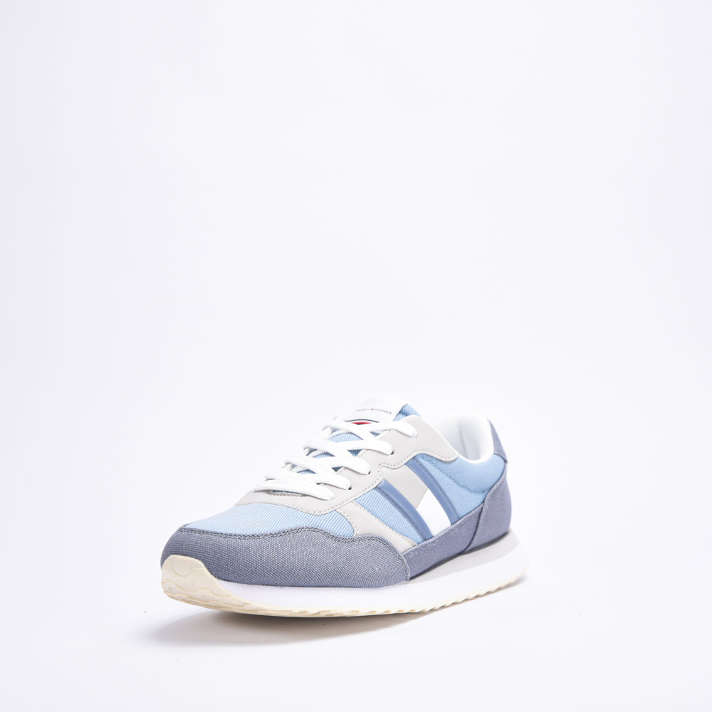 FLAG LOW CUT LACE-UP SNEAKER DENIM/GREY - T3X9-33376-1693A58