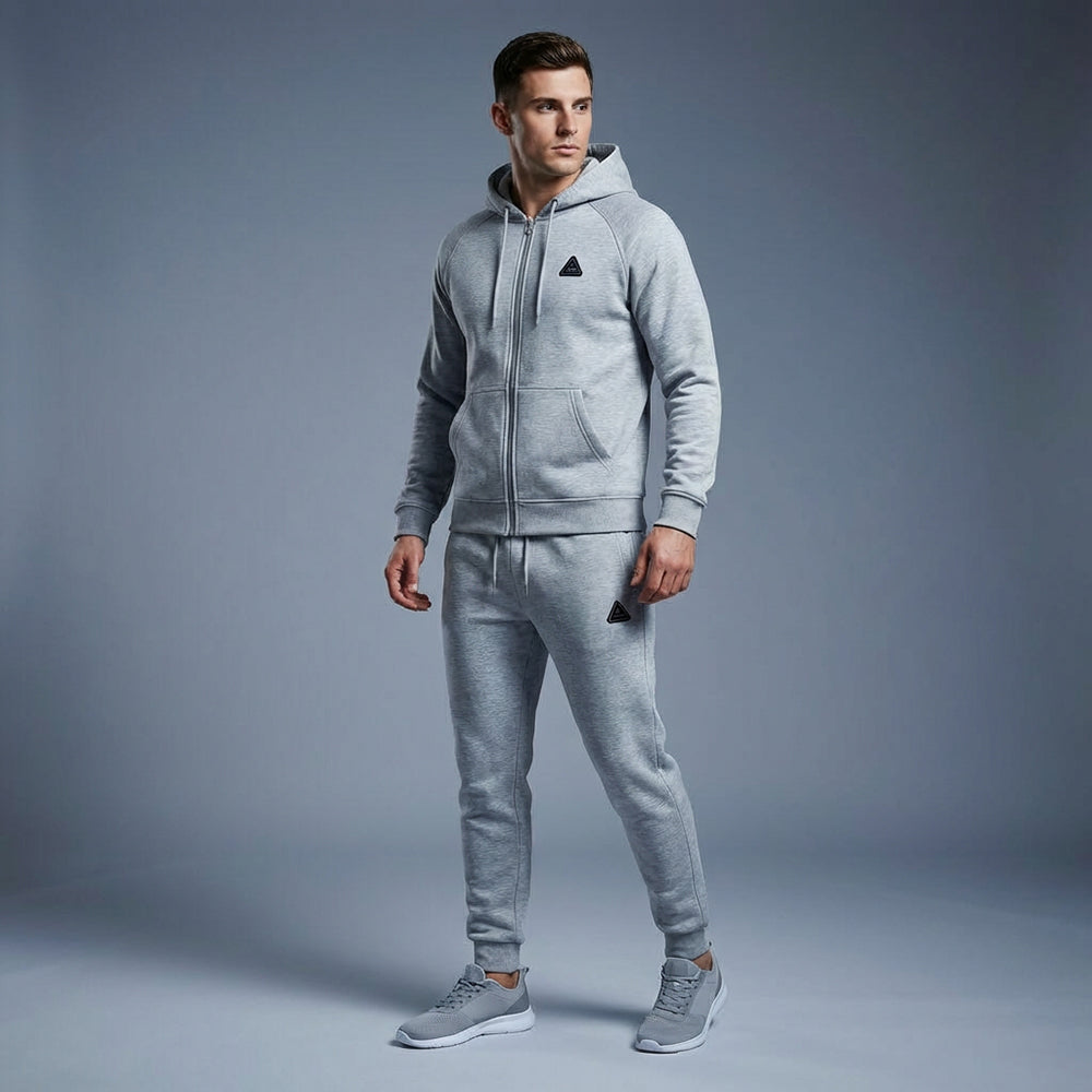 PEAK KNITTED TRACKSUIT LT.GREY - FW94067-0024